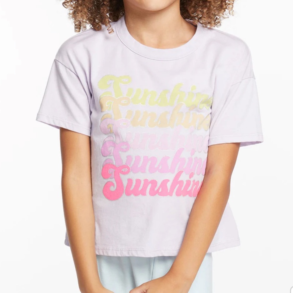 NWT Chaser Sunshine Short Sleeve Lilac Size 2T Tee Shirt